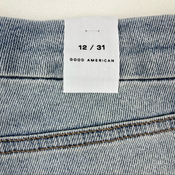 NWT GOOD AMERICAN Good Curve Skinny Crossover Jeans - Picture 5 of 15